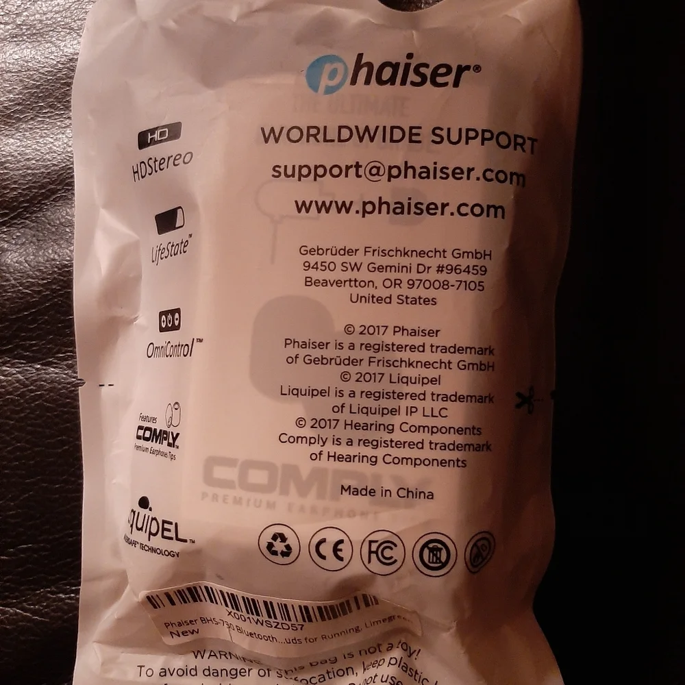 PHAISER, NEW BLUETOOTH CELLPHONE HEADSET